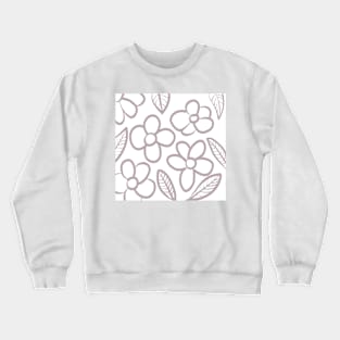 Gray flowers Crewneck Sweatshirt